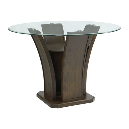 Dapper - Mesa de comedor redonda con altura de mostrador