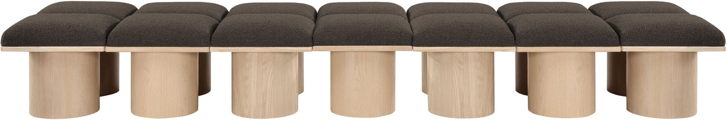 Pavilion - 14 Piece Modular Bench With Natural Base