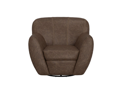 Tamesis - Swivel Accent Chair Armchair - Chocolate Brown