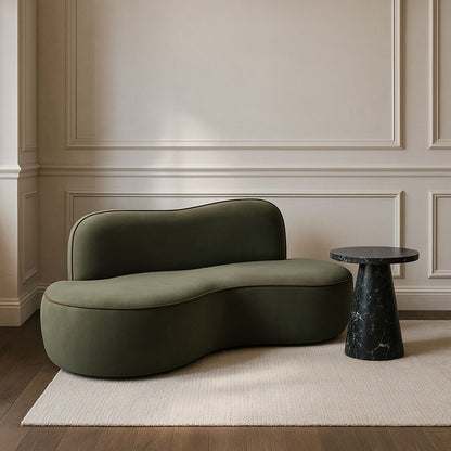 Swerve - Velvet 77" Upholstered Loveseat