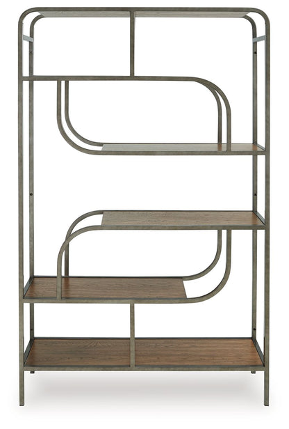 Jaddon - Bookcase - Brown / Antique Silver