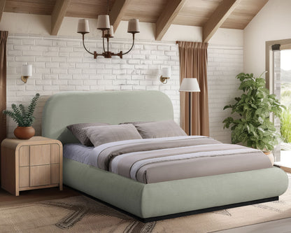 Vaughn - Chenille Bed With Black Base