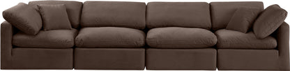 Indulge - Velvet 4 Seat Modular Sofa