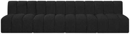 Arc - Boucle Fabric 4 Seats Modular Sofa