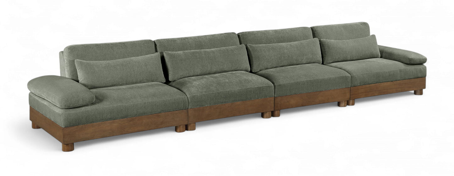 Turin - 4 Piece Fabric Upholstered Modular Sofa