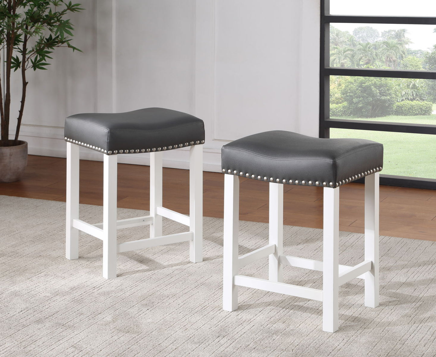 Zermatt - Counter Stool (Set of 2) - White