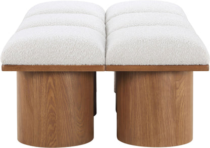 Pavilion - 6 Piece Modular Bench With Brown Base