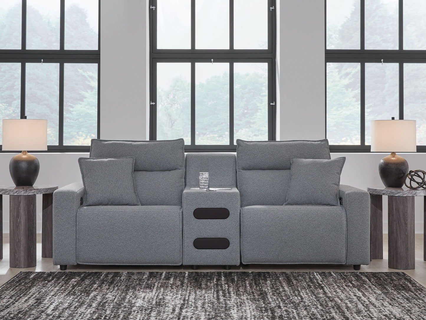 Modmax II - Reclining Sectional - Salt And Pepper