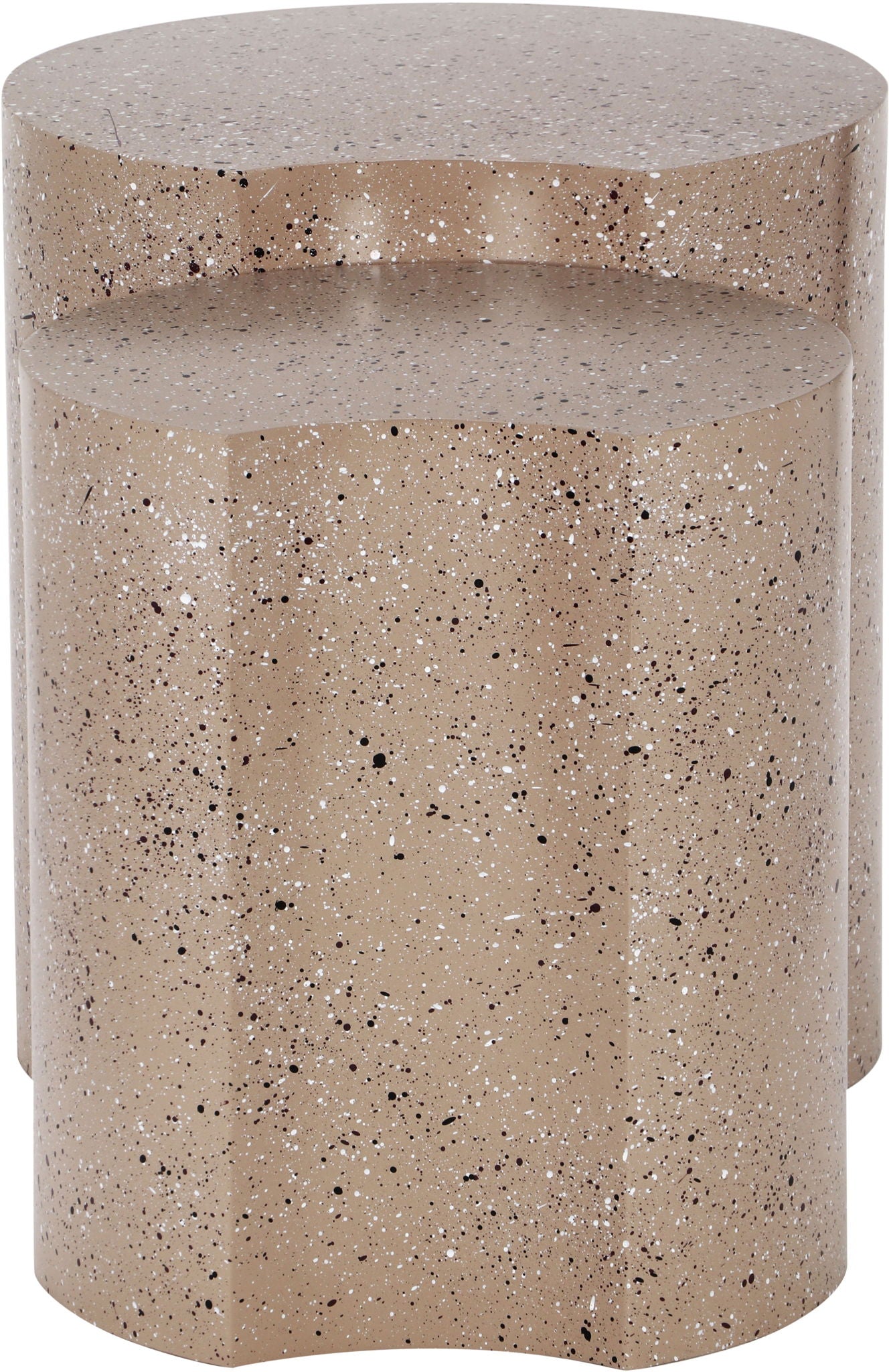 Dimple - Modular End Table - Terazzo Finish