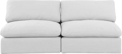 Comfy - Linen Modular Armless Sofa 2 Seats