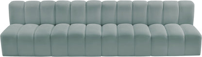 Arc - Faux Leather 4 Seats Modular Sofa