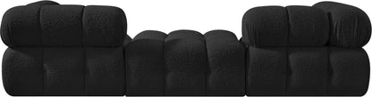Ames - 3 Piece Boucle Modular Sofa With 1 Backless Seat