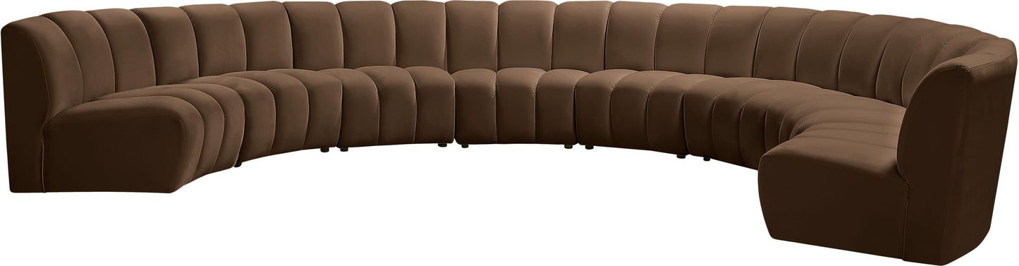 Infinity - 8 Piece Velvet Modular Sectional