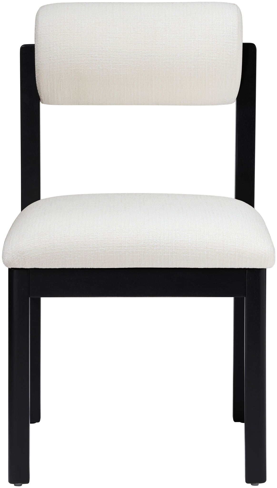 Roundhill - Fabric Dining Chair (Set of 2) - Black Frame