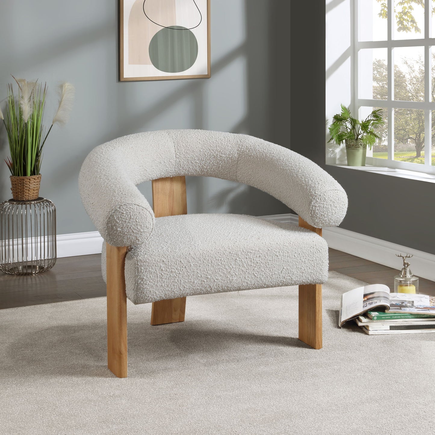 Winston - Accent Chair With Natural Legs