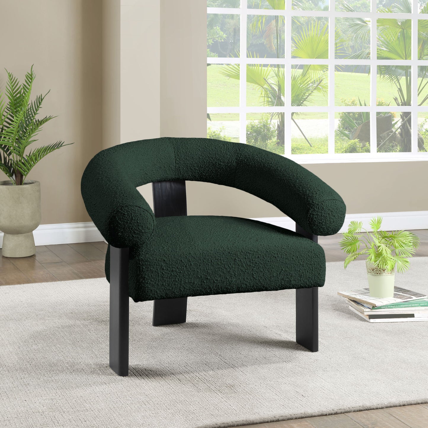 Winston - Accent Chair With Black Legs