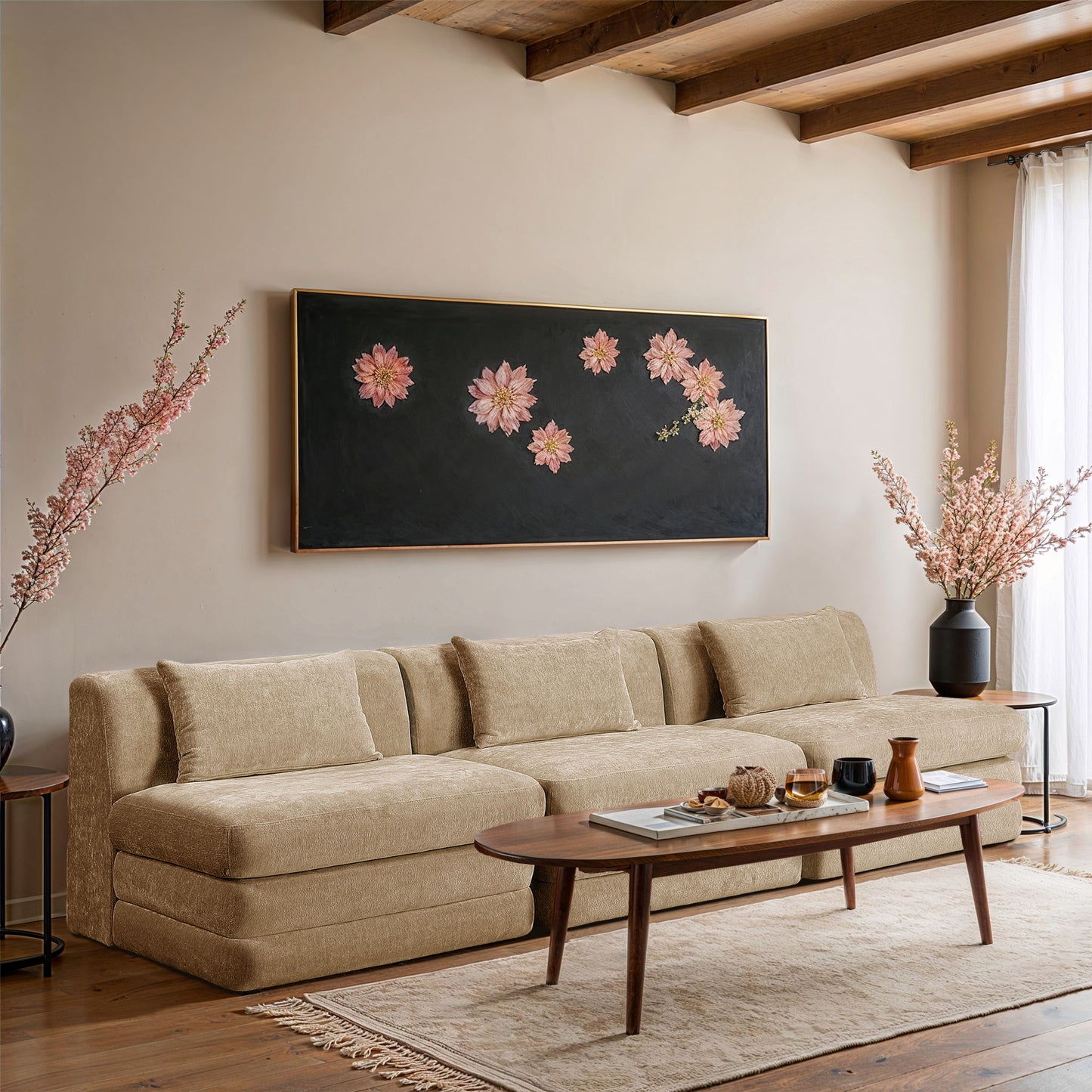 Stellar - 3 Piece 114" Upholstered Modular Armless Sofa