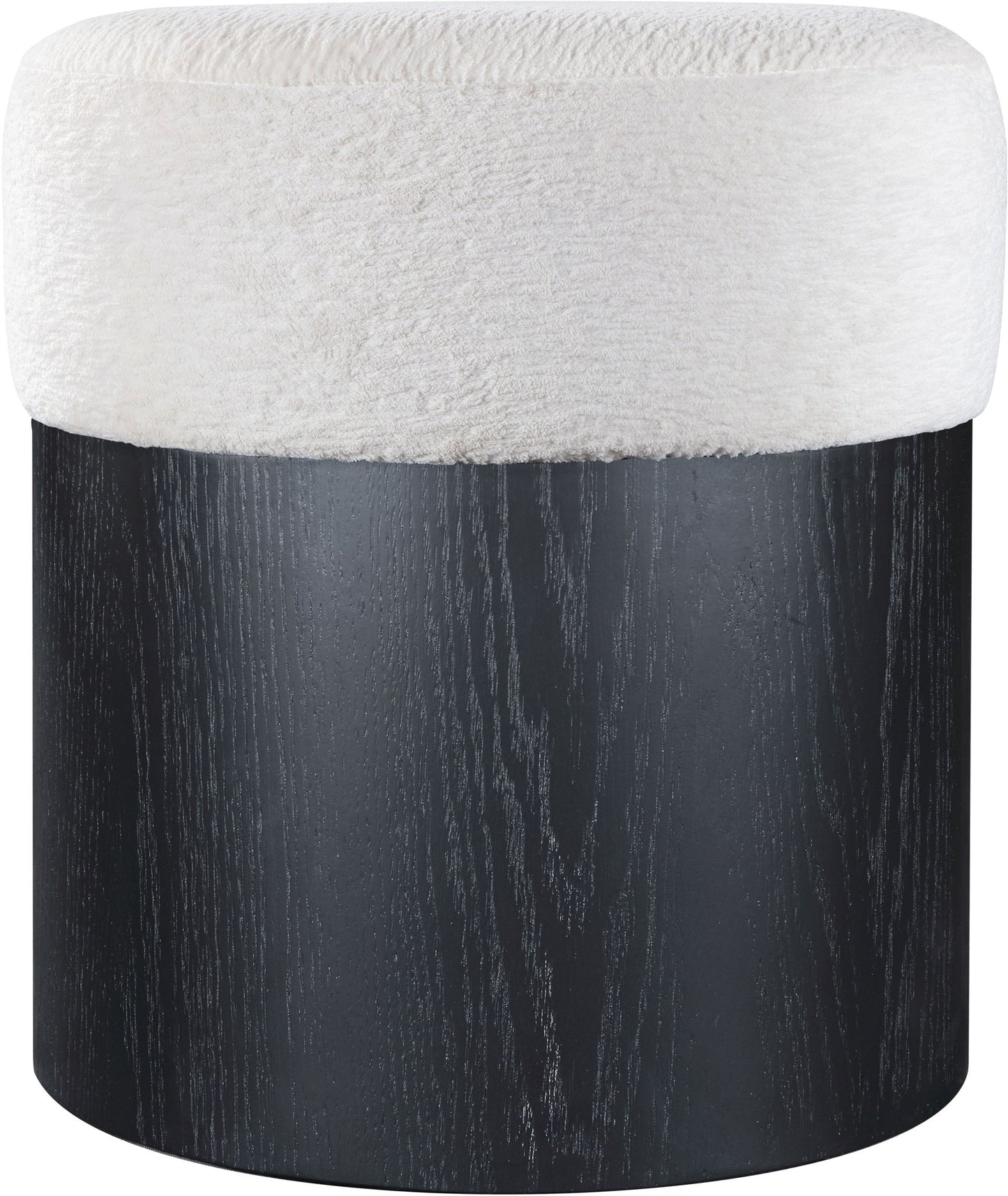 Nimes - Ottoman / Stool With Black Base