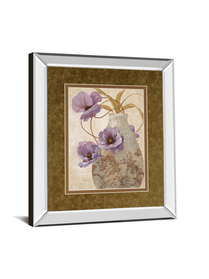 Sophistication Il By Nan - Mirror Framed Print Wall Art - Light Brown