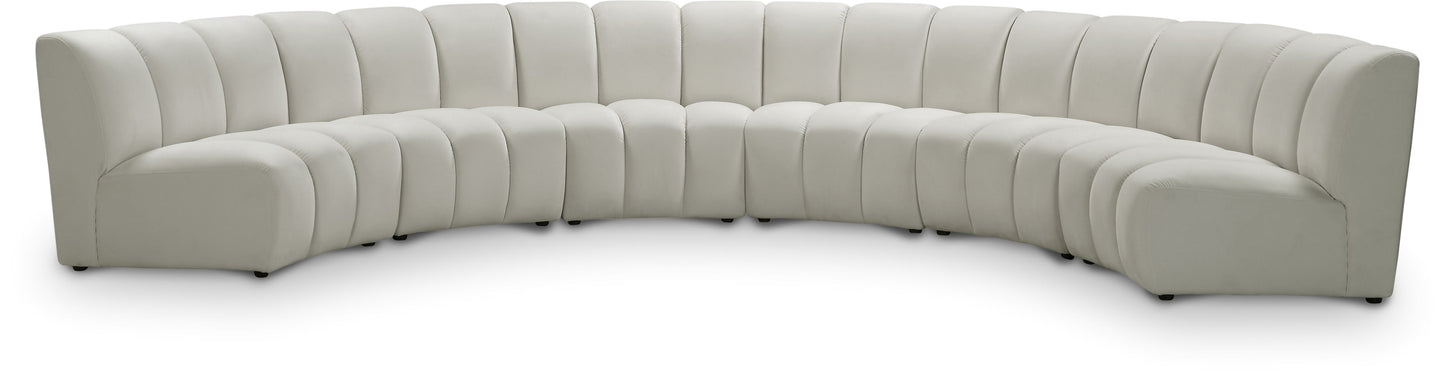 Infinity - 6 Piece Velvet Modular Sectional