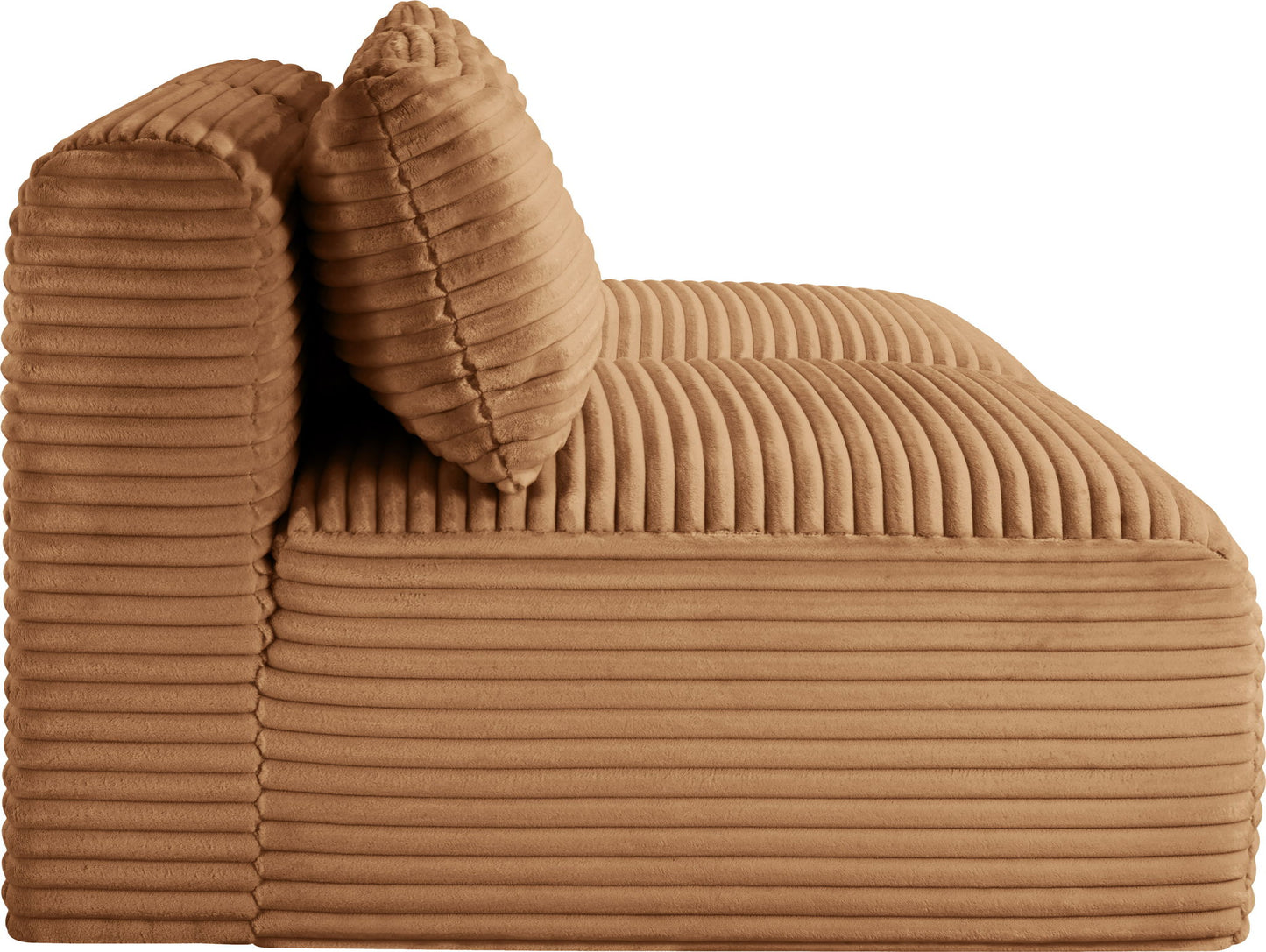 Shaggy - Fabric 2 Seat Modular Armless Sofa