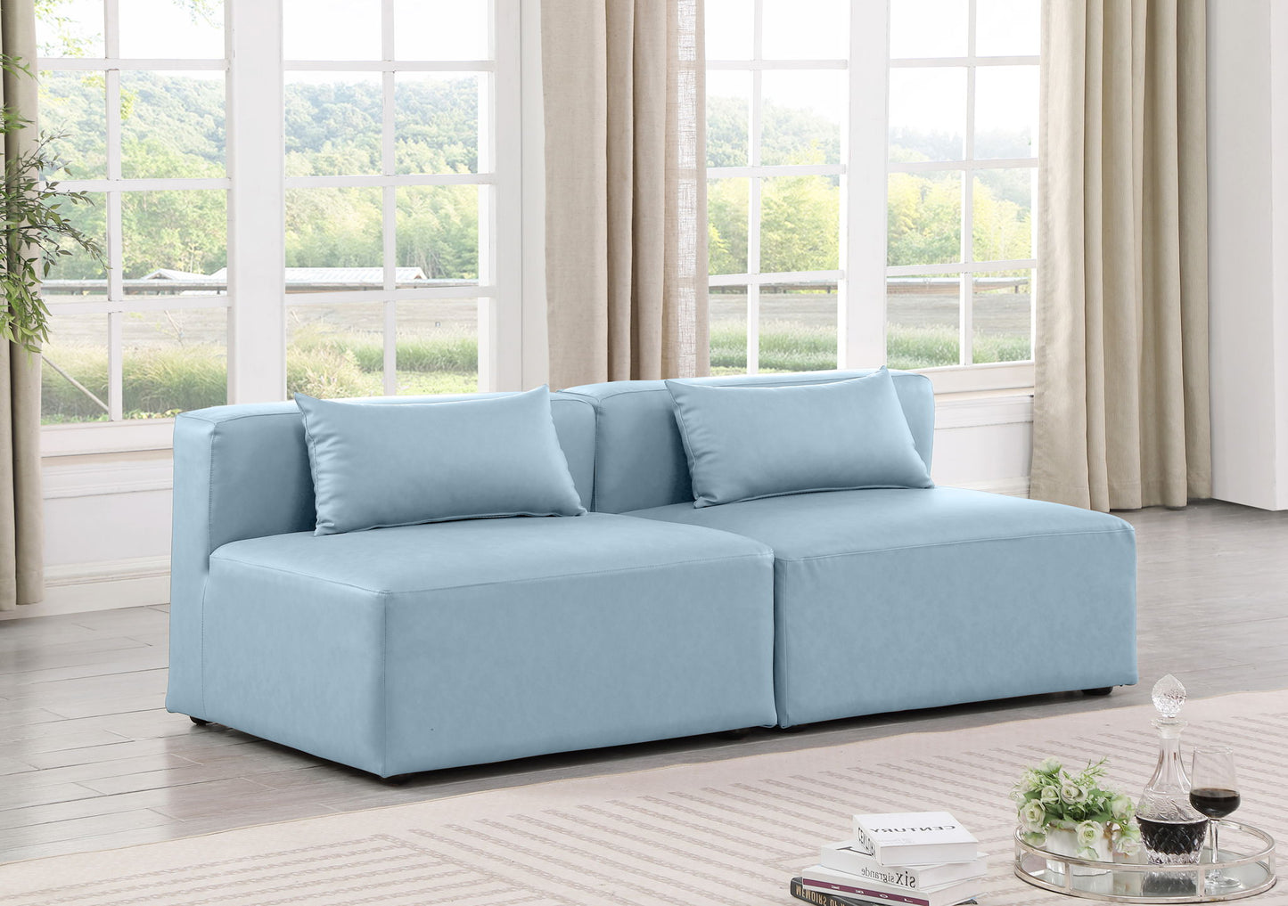 Cube - Modular 2 Seat Armless Sofa