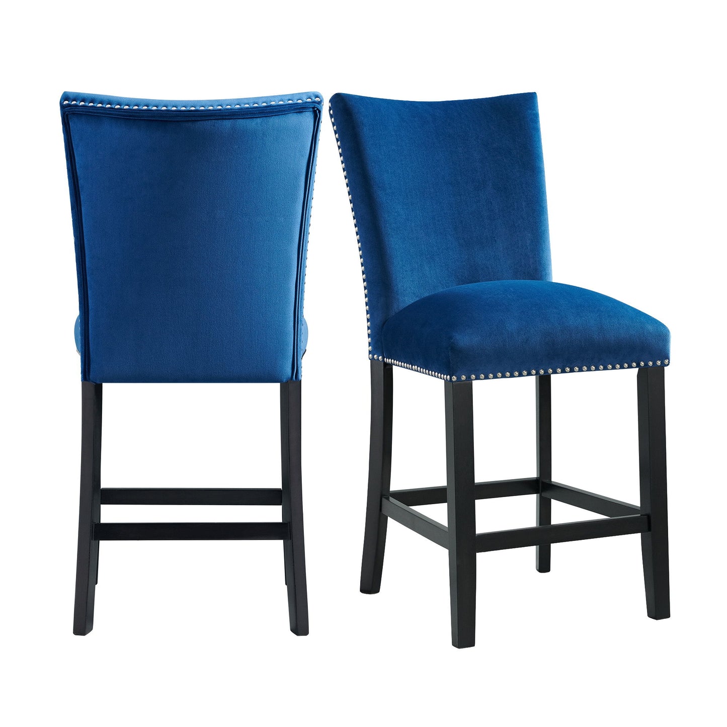 Francesca - Velvet Counter Height Chair (Set of 2)