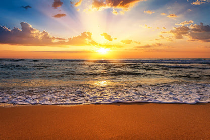 Tempered Glass With Foil - Sunset Beach - Light Brown