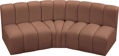 Arc - Faux Leather 3 Piece Modular Corner Sofa