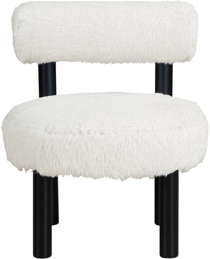 Ambre - Vegan Shearling Fabric Upholstered Accent Chair