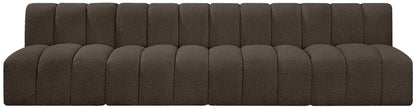 Arc - Boucle Fabric 4 Seats Modular Sofa