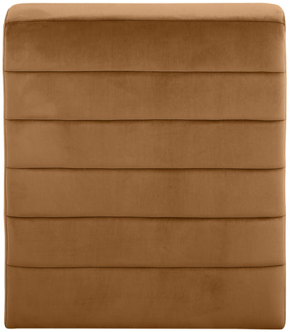 Ivy - Velvet Accent Chair - Saddle