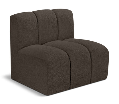 Arc - Boucle Fabric Straight Chair