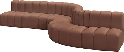 Arc - Faux Leather 7 Piece Modular Sofa