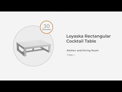 Loyaska - Marrón/Marfil - Mesa de centro rectangular
