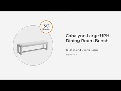 Cabalynn - Avena / Marrón claro - Banco de comedor grande Uph