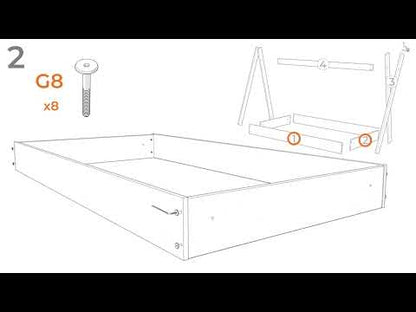 Piperton - Cama completa en caja