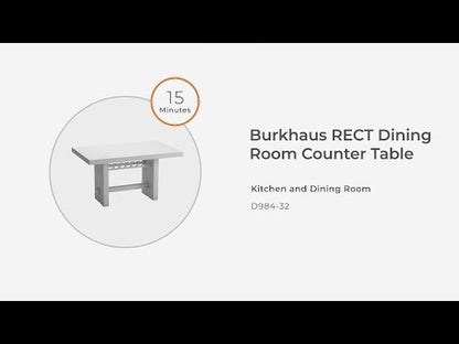 Burkhaus - Marrón oscuro - Mesa de comedor rectangular