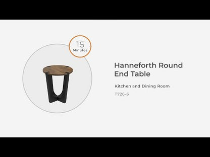 Hanneforth - Marrón - Mesa auxiliar redonda