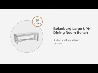 Bolanburg - Beige - Banco de comedor grande Uph