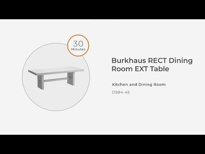 Burkhaus - Marrón oscuro - Mesa extensible rectangular para comedor