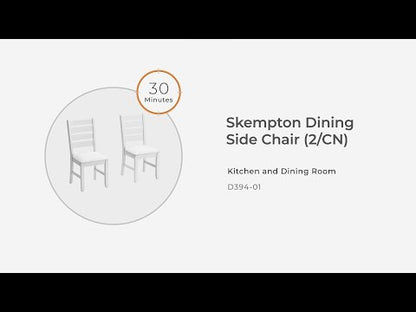 Skempton - Blanco - Silla auxiliar de comedor Uph (juego de 2)