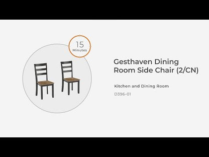 Gesthaven - Sillas Auxiliares de Comedor (Juego de 2)