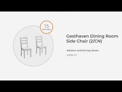 Gesthaven - Sillas Auxiliares de Comedor (Juego de 2)