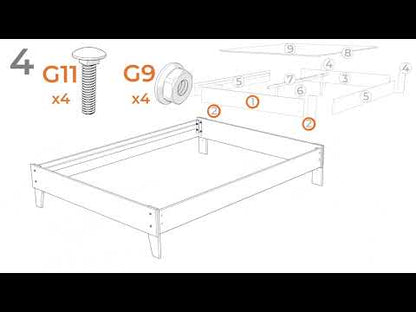 Socalle - Cama con plataforma de paneles